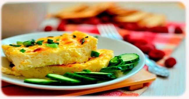 Omelet fir Gewiichtsverloscht op enger Protein Diät